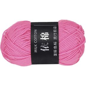 MECCANIXITY 1 Skein Cotton Yarn, 60% Cotton, 40% Acrylic Knitting Yarn Crochet Yarn for Crocheting Each of 50g/1.76oz(Per Skein 80m/87.5 Yard) /Blue