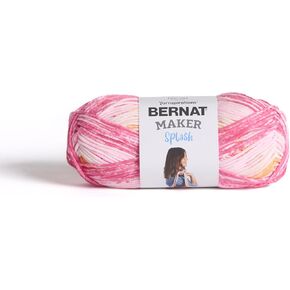 Bernat Maker Splash Fruity Pop غزل - 2 حزمة من 250 جم / 8.8 أوقية - 75 ٪ من القطن 25 ٪ من النايلون - #5 ضخمة - 279m / 305yard