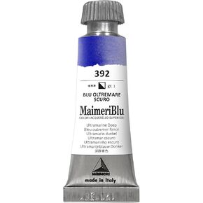 Maimeriblu 12ml Pigment Pigment Paint - Ultramarine Deep PB29 Professional Watercolor Paint - Tube Flightfast و Sharparent Paint Paint for Artists