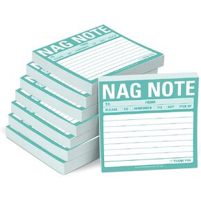 8 عبوات Knock Nag Not Note Notes ، للقيام بالفتحات القائمة ، 3 × 3 بوصات ، 100 ورقة لكل منهما