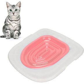 Cat Toilet Training Kit, Pet Supply, Strong Bearing Capacity, Removable Design, Reusable Cat Toilet Trainer and Shapes Toilets, Train Your Cat to Use Toilet(White & Grey) in Saudi Arabia