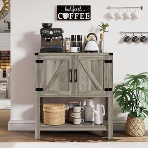 Console Table Coffee Bar Cabinet Sofa Table,31.5 L x 13.8 D x 34.65 H,Entryway Table with 2 Storage Cabinets, Farmhouse Buffet Sideboard for Kitchen, Foyer,Hallway (White)