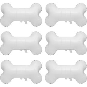 6pcs البالونات العظمية الألومنيوم رقائق الكلب البالونات على شكل عظم للاستحمام الطفل جرو الكلب ديكورات حفلة عيد ميلاد