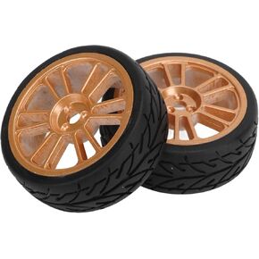 Sungooyue 1/16 RC Car Tyres Rims ، 2pcs Rubber Tyre Nylon Oil exted agudering strong cushioning strong for Racing 1/16 S16 ex16 rc car upgarde parts