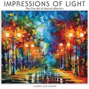 Sellers Publishing, Impressions Of Light by Leonid Afremov 2025 Wall Calendar