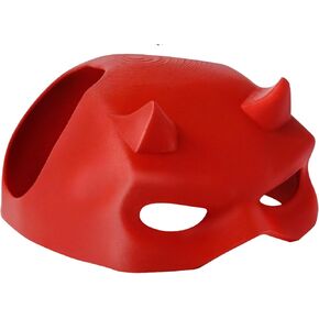 Devil Red Cat Mask: Bat-Inspired Halloween Cosplay Hat, Fun and Adorable Costume Accessory for Cats (Medium)