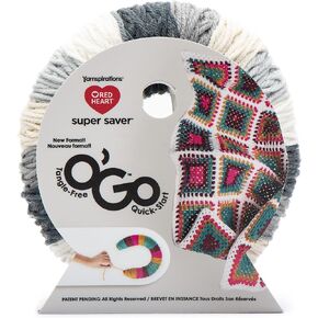 Red Heart Super Saver O'Go Yarn (141G/5 OZ) ، NEWSPRINT