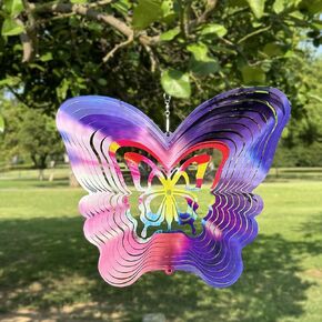 Sunflower Wind Spinners Outdoor, 3D Metal Stainless Steel Hanging Wind Spinner for Yard Garden Decorations Art, Kinetic Wind Sculpture Chimes Catchers, Presents for Women Mom Wife (Sunflower)