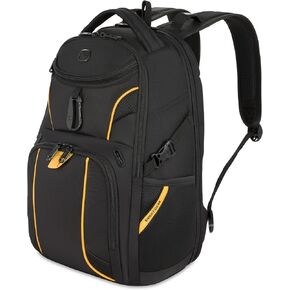 SwissGear Mini 1900 Scansmart Slim Version Laptop Backpack, Black, 16-Inch