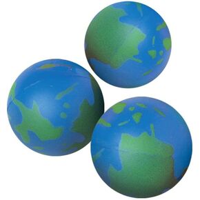 Rhode Island Novelty 2" Earth Stress Balls | Pack of 12 , Blue