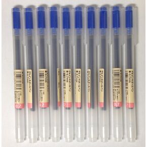 MUJI Gel Ink Ballpoint Pens 0.7mm Blue color 10pcs