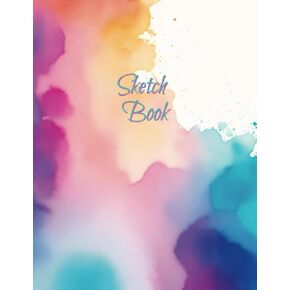 كتاب رسم: دفتر للرسم | كتاب رسومات الشعار المبتكرة للبالغين | رسم رسم 8.5 × 11 | كتاب رسم بدون دوامة