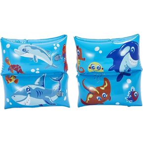 Wallmart Play Day Ocean Armbands - Blue, Inflatable, Ages 3-6
