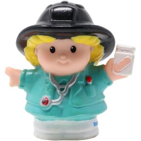 Little People Replacement Part for Fisher-Price Fun Sounds Rescue Fire Station Playset - C4444 and 77712 - Includes 1 EMT Paramedic Firefighter Figure