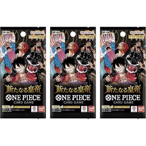 3X One Piece Card Game The New Emperor OP-09 Japanese Booster Pack