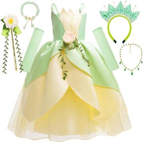 Fairy Frog Princess Dress Girls Birthdy Form