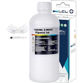 LCL Premium DTF White Ink 1000ML-DTF Transfer Ink for PET Film Refill for DTF Printers ET-8550 XP-15000 L1800 L805 R1390 R2400 Heat Transfer Printing Direct to Film (1000ml x 1 White)