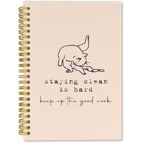 Coquette Cat Notebooks ، Funny Cat Office Supplies دفاتر للمدرسة ، هدايا لمحبي القط ، دفاتر مجلة Pink Spiral للنساء أخذت أعمال المكتب المدرسي ، 5.5 × 8.3