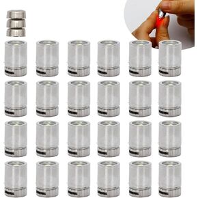 30pcs مصابيح LED Micro ، مصابيح كهربائية مصغرة للدمى ، مصابيح LED صغيرة مع بطاريات 10pcs إضافية للحرف اليدوية DIY والديكورات المصغرة (6 ألوان)
