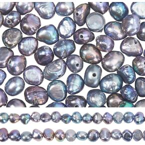 Sunnyclue 1 Box حوالي 120pcs Baroque Black Pearl Natural Multured Wathwater Learls Shote Shapget Legleine Keshi Peads لمجوهرات صنع حبة مستلزمات DIY الحرف الأقراط