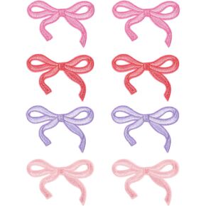 8 PCS Bow Iron على بقع القوس التصحيح تطريز لطيف الحديد على أقواس الخياطة المطرزات المطروحة