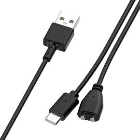 الاستبدال المغناطيسي USB Type C Cog Training Condrad Charger Cable متوافق مع DELUPET DT-66/DT-67/DT-68 ، متوافق مع JAWPET DT-61/DT-72/DT-73 CORCH CORCH (الأسود ، 1M/3.3 قدم)