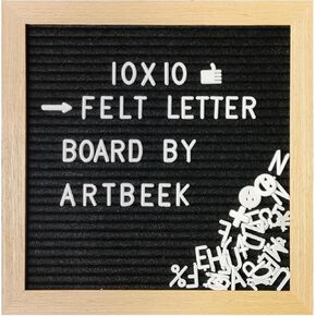 Felt Letter Board with 880 Letters 12 X 16" Letter Message Board for Classroom Decor Wall Mount Sign Board for DIY (white, 12x16)