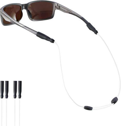Glasses Strap -No Tail Adjustable Eyeglasses Strap, Eye Glasses Holders Around Neck,Sunglasses Strap Lanyard for Men Women -Eyewear Retainer String, Chain, Straps Rope (3pcs Black 20IN) in Kuwait