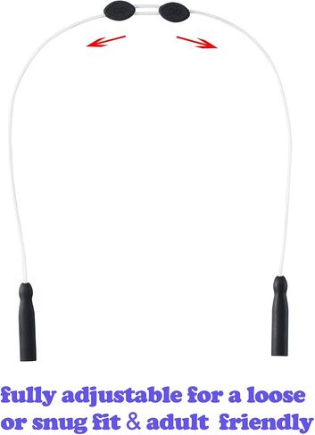 Glasses Strap -No Tail Adjustable Eyeglasses Strap, Eye Glasses Holders Around Neck,Sunglasses Strap Lanyard for Men Women -Eyewear Retainer String, Chain, Straps Rope (3pcs Black 20IN) in Kuwait