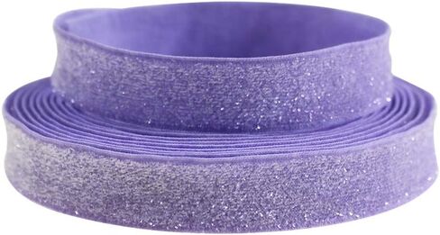 Colorful 16 Yards Ribbon Elastics Glitter Fold Over Elastic 5/8" 15mm Stretch Hair Ties Headbands for Baby Girls Hair Bow, 8 Colors, 2 Yards Each One in Saudi Arabia