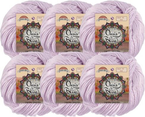 Jubileeyarn Oasis Bliss Yarn - Baby Weight Acrylic Blend - 25G/Ball - Saraswati - 6 كرات in Kuwait