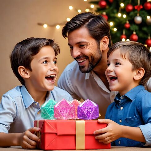 3Pack Glitter Squishy Cube - Slow Rise Gel Stress Cube for Adults Masonry, Malt Sugar Stress Balls, Ice Cube Squishy Glitter Diamond Stress Balls, ADHD Fidget Toys for Anxiety (Purple/Red/Blue) in Saudi Arabia