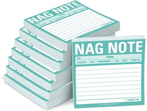 8-Pack Knock Knock Nag Note Sticky Notes, to Do List Notepads, 3 x 3-inches, 100 Sheets Each in Saudi Arabia