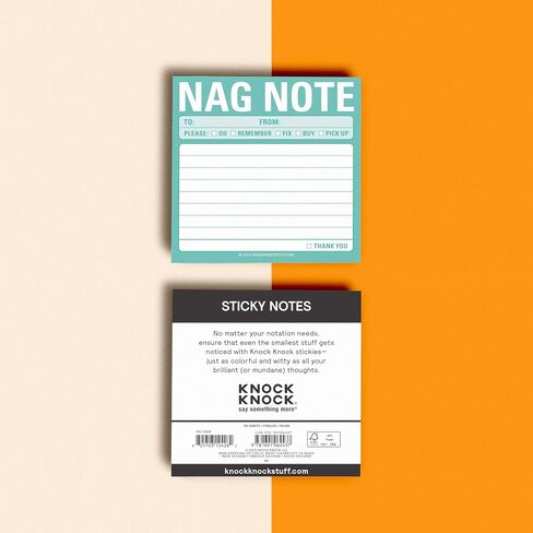 8-Pack Knock Knock Nag Note Sticky Notes, to Do List Notepads, 3 x 3-inches, 100 Sheets Each in Saudi Arabia