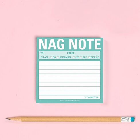 8-Pack Knock Knock Nag Note Sticky Notes, to Do List Notepads, 3 x 3-inches, 100 Sheets Each in Saudi Arabia