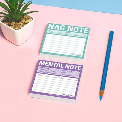 8-Pack Knock Knock Nag Note Sticky Notes, to Do List Notepads, 3 x 3-inches, 100 Sheets Each in Saudi Arabia