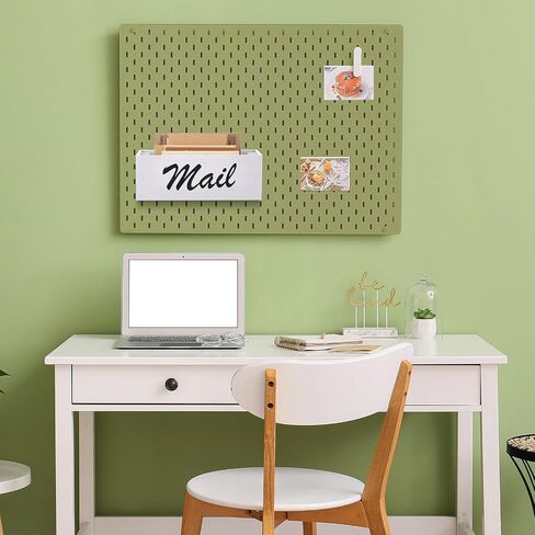 Magnetic Mail Organizer for Fridge File Holder with 2 Slots Magnetic Mail Box for Wall Desk Countertop Basket Letter Holder for Home(Black) in Saudi Arabia