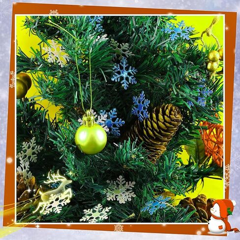 1600 Pieces 3 Size Snowflake Confetti Christmas Snowflake Glitter Confetti Table Decor for Winter Xmas Party Wonderland Party Supplies DIY Craft(White) in Saudi Arabia