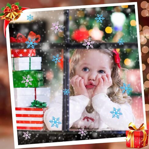 1600 Pieces 3 Size Snowflake Confetti Christmas Snowflake Glitter Confetti Table Decor for Winter Xmas Party Wonderland Party Supplies DIY Craft(White) in Saudi Arabia
