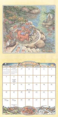 The Cobblestone Way 2026 Wall Calendar ، التقويم الفني لمدة 16 شهرًا من تأليف Kim Jacobs ، 12 "× 12" in Kuwait