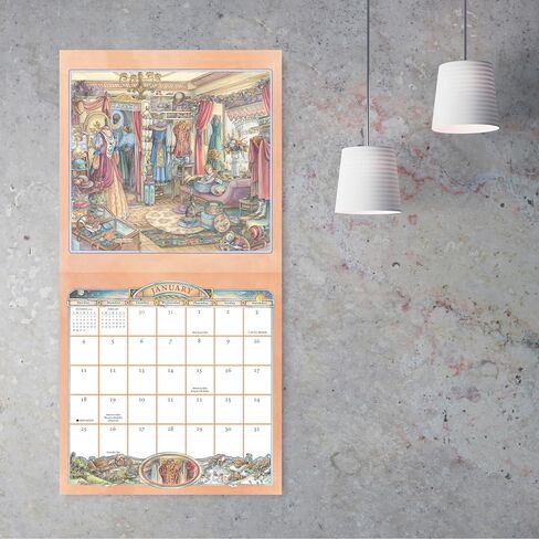 The Cobblestone Way 2026 Wall Calendar ، التقويم الفني لمدة 16 شهرًا من تأليف Kim Jacobs ، 12 "× 12" in Kuwait
