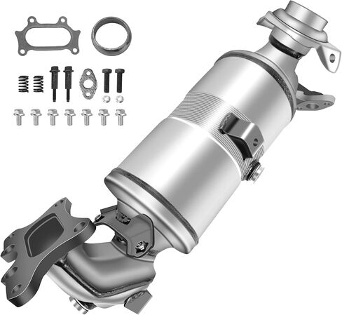 Catalytic Converter Compatible with Honda Civic 2014 2015 1.8L Front,Replace 641545, 674-302, 674302,18190R1BA00(EPA Compliant high flow catalytic converter exhaust manifold） in Kuwait