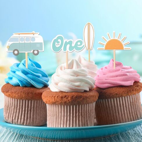 13 Pcs the Big One Cake Topper Wooden 1st Birthday Decorations Cupcake Photo Props for First Anniversary Holiday Birthday Party in Saudi Arabia