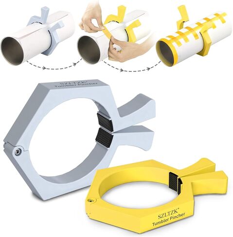 2 حزمة تسامي Tumblers قرصة ، مشبك بهلوان من أجل التسامي ، مهد الكأس لصياغة البهلوانات ، مشبك حامل كأس التسامي لكوب 20oz ، مشابك القدح لإمدادات Tumblers التسامي (Orange & Purple) in Kuwait