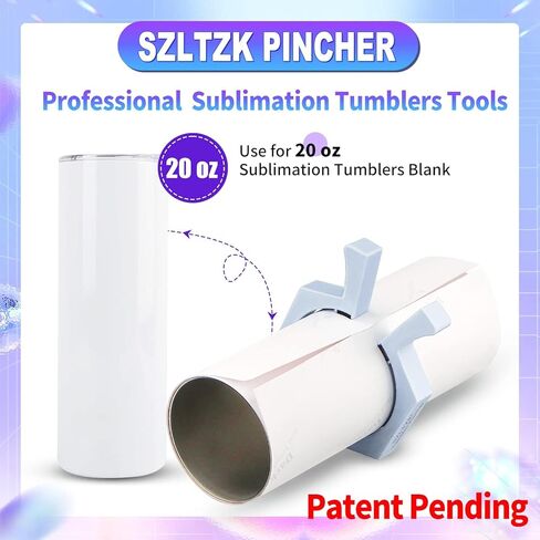 2 حزمة تسامي Tumblers قرصة ، مشبك بهلوان من أجل التسامي ، مهد الكأس لصياغة البهلوانات ، مشبك حامل كأس التسامي لكوب 20oz ، مشابك القدح لإمدادات Tumblers التسامي (Orange & Purple) in Kuwait