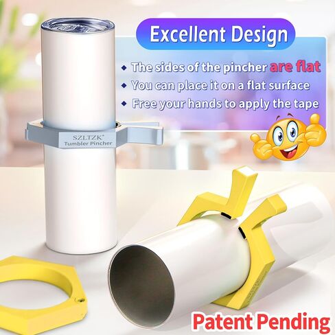 2 حزمة تسامي Tumblers قرصة ، مشبك بهلوان من أجل التسامي ، مهد الكأس لصياغة البهلوانات ، مشبك حامل كأس التسامي لكوب 20oz ، مشابك القدح لإمدادات Tumblers التسامي (Orange & Purple) in Kuwait