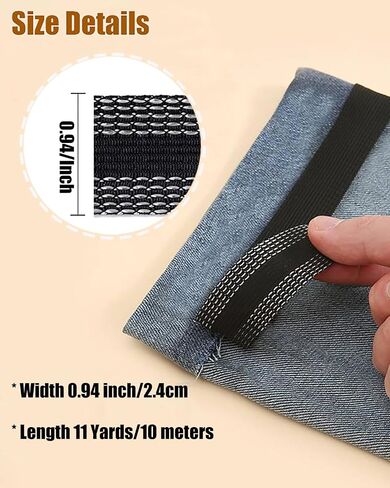 Hemming Tape for Pants, 5.4 Yards Iron On Hem Tape Washable No Sew Hemming Tape Pants Shortening Tape for Trousers Edge in Kuwait