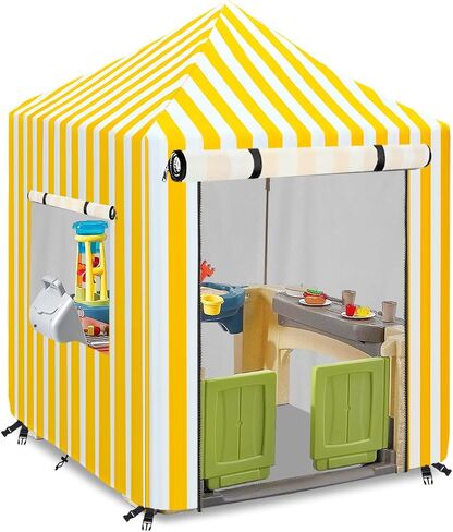 Outdoor Kids Playhouse Cover,Waterproof Cover Suitable for Multiple Brands With The Same Size Playhouse (Grey-56" W x 56" D x 60.2" H) in Saudi Arabia