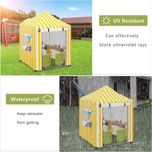 Outdoor Kids Playhouse Cover,Waterproof Cover Suitable for Multiple Brands With The Same Size Playhouse (Grey-56" W x 56" D x 60.2" H) in Saudi Arabia