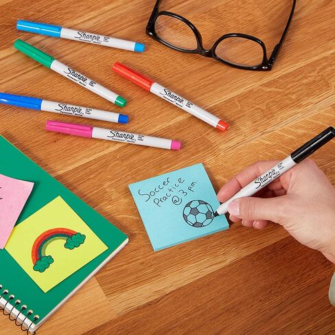 مجموعة Sharpie الدائمة في Ultimate Collection ، نصائح وألوان متنوعة ، 115 العدد واللون علامات دائمة ، فائق النقطة الدقيقة ، ألوان متنوعة ، 24 العد in Kuwait